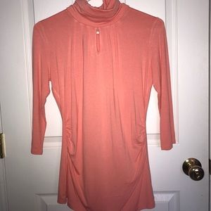 NY&Co- Crew neck shirt with key hole on chest